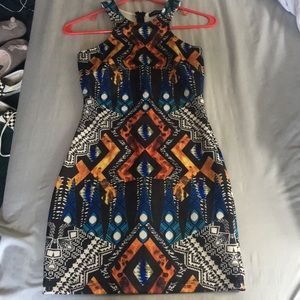 Bodycon patterned dress